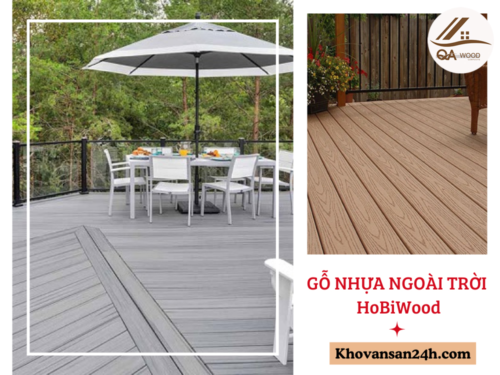 gỗ nhựa ngoài trời hobiwood