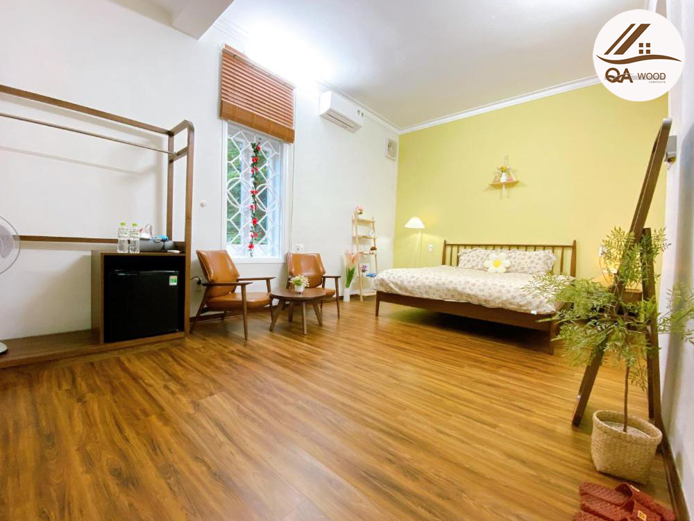 sàn gỗ cho homestay