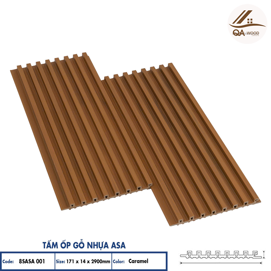 Tấm Ốp Gỗ Nhựa Phủ Asa - 8Sasa 001