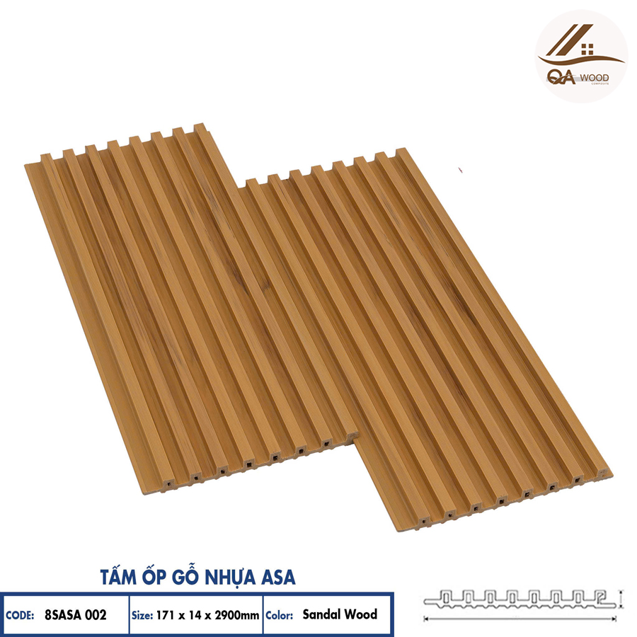 Tấm Ốp Gỗ Nhựa Phủ Asa - 8Sasa 002