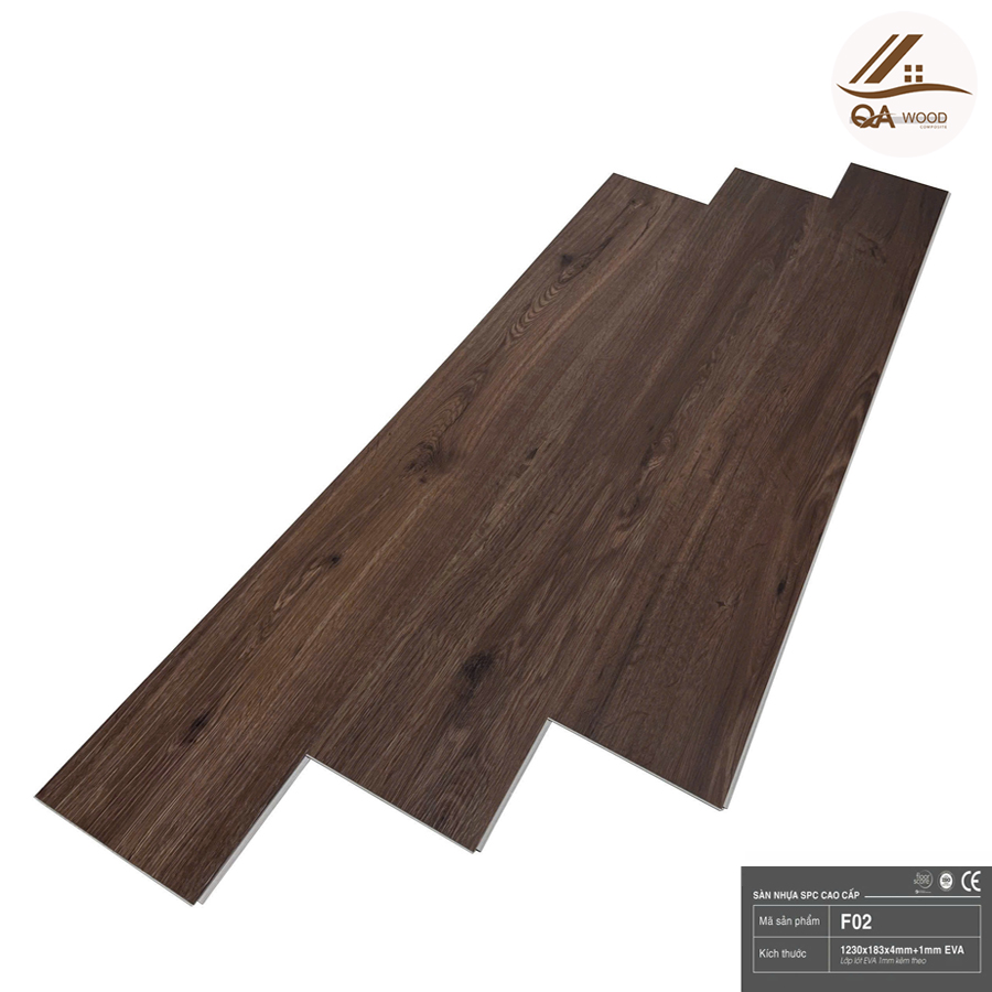Sàn Nhựa Flex Đế Cao Su - F02