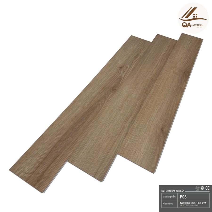 Sàn Nhựa Flex Đế Cao Su - F03