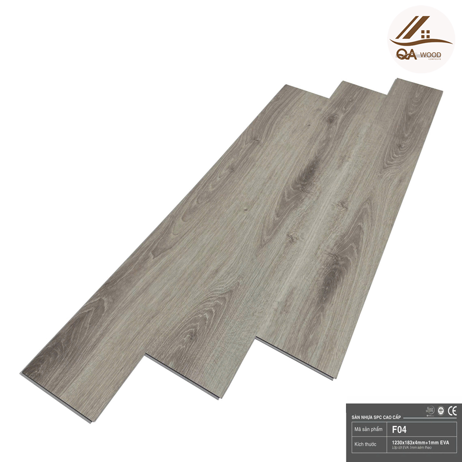 Sàn Nhựa Flex Đế Cao Su - F04