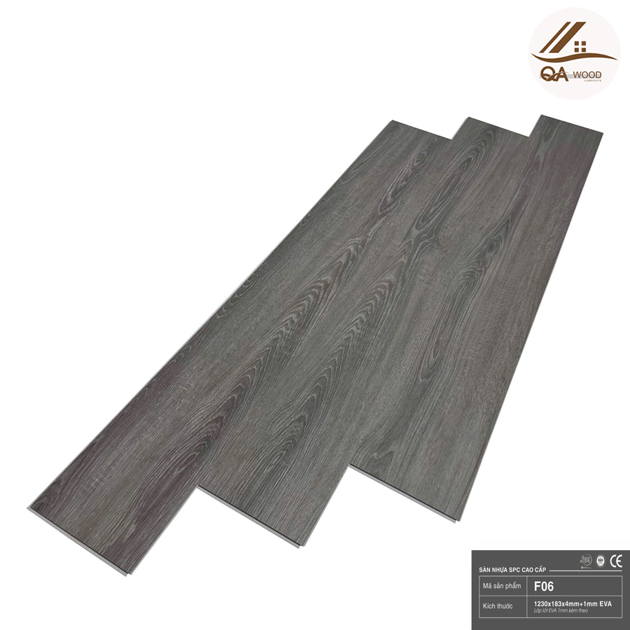 Sàn Nhựa Flex Đế Cao Su - F06