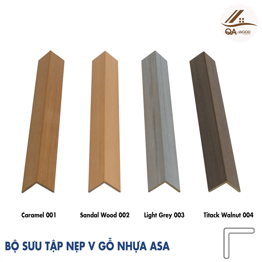 Bộ Sưu Tập Nẹp V Gỗ Nhựa Asa