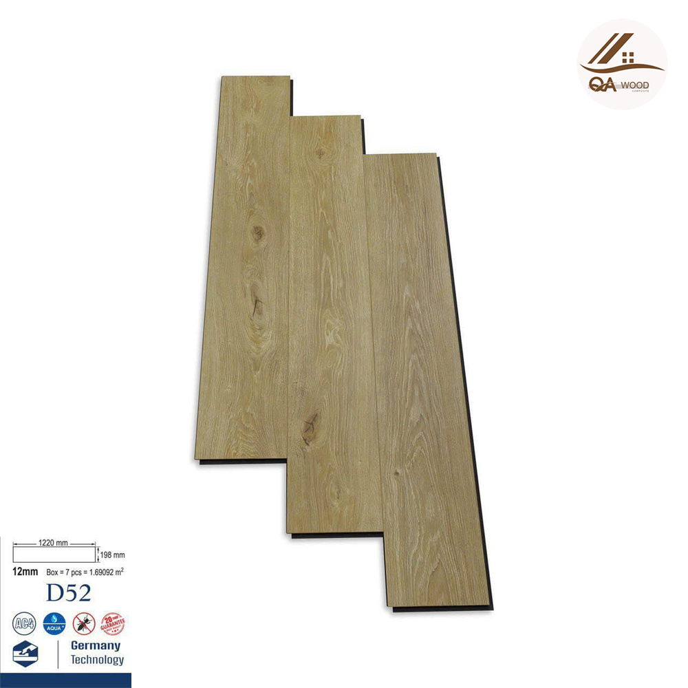 Sàn Gỗ Charm Wood Cốt Đen 12mm - D52