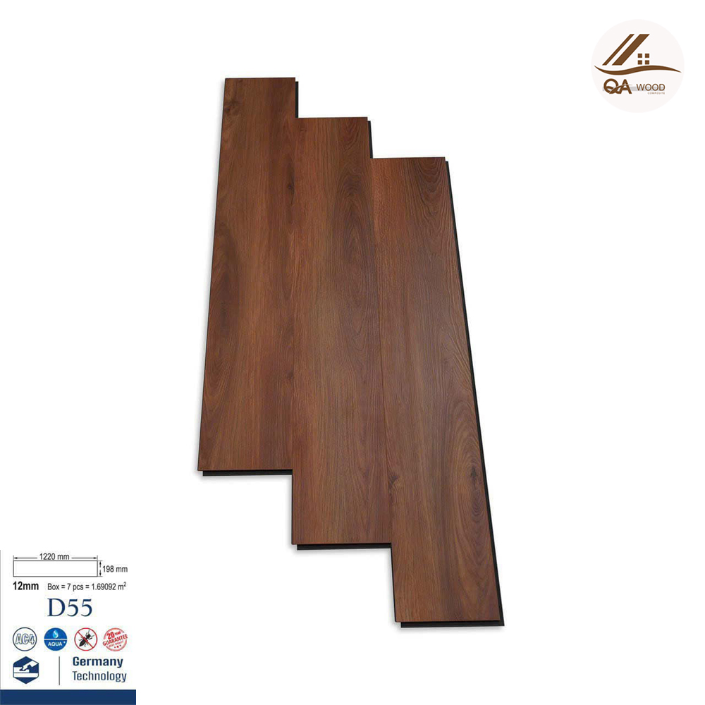 Sàn Gỗ Charm Wood Cốt Đen 12mm - D55