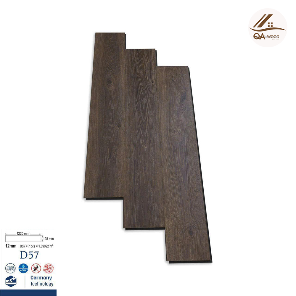 Sàn Gỗ Charm Wood Cốt Đen 12mm - D57