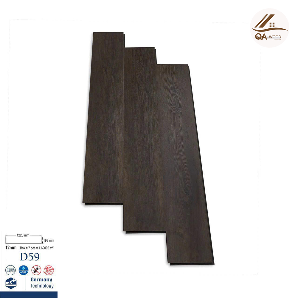 Sàn Gỗ Charm Wood Cốt Đen 12mm -D59