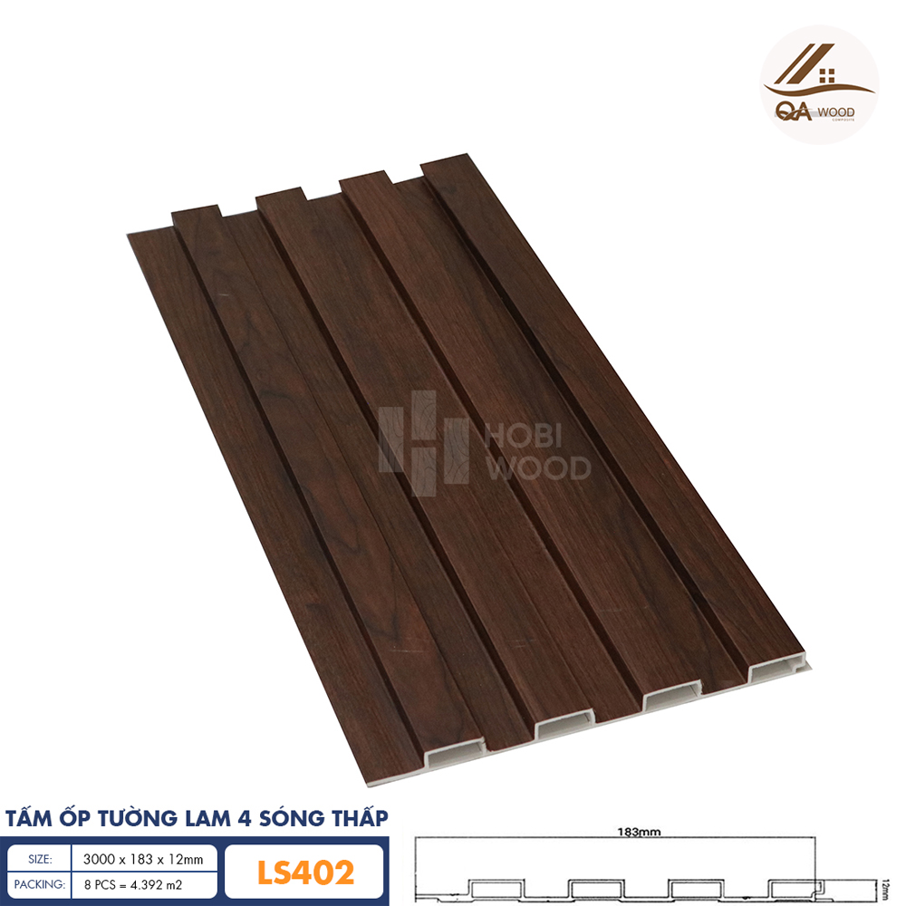 Tấm Ốp Lam Sóng HoBiWood - LS402