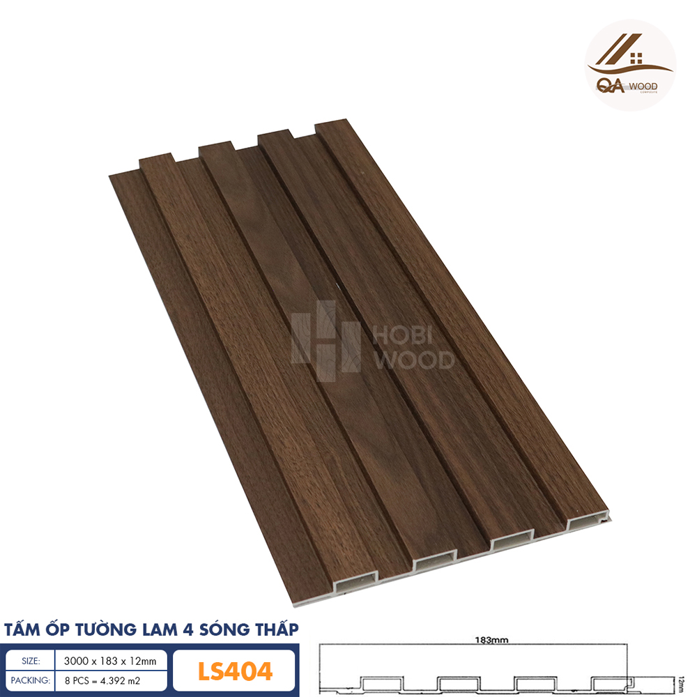 Tấm Ốp Lam Sóng HoBiWood - LS404