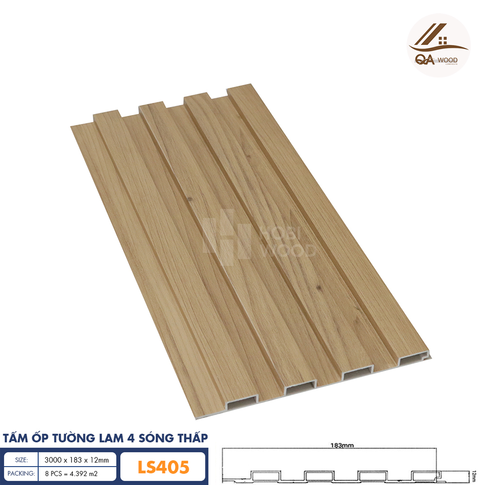 Tấm Ốp Lam Sóng HoBiWood - LS405