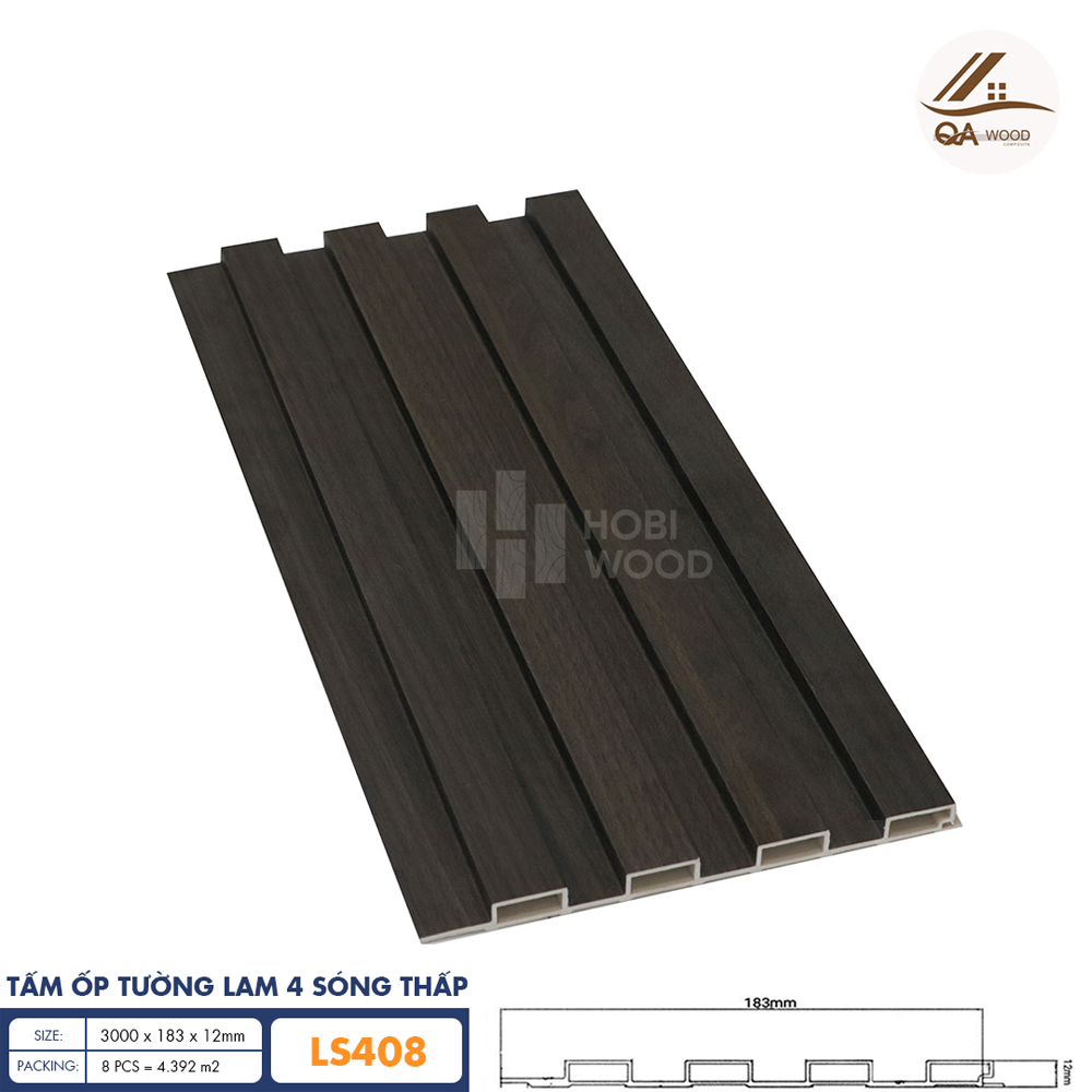 Tấm Ốp Lam Sóng HoBiWood - LS408